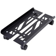 Mobile PC Stand, Adjustable Metal Computer Tower Stand, PC Floor Stand with 4