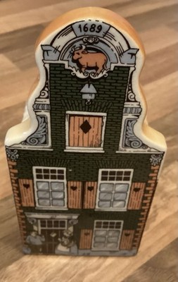 Vintage Traditional Delft Dutch House Moneybox