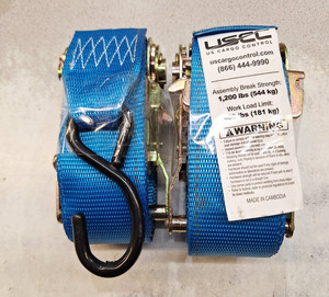 E-track ratchet straps 2” x 6’ (Cargo Straps, Load  Straps) Set of 2