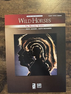 Wild Horses The Rolling Stones Sheet Music 1970 Mick Jagger & Keith Richards 
