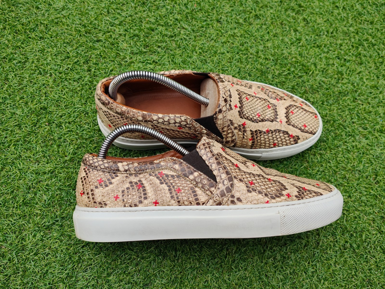 Givenchy python leather skate slip on sneaker, si… - image 1