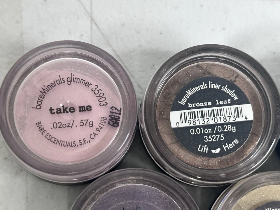 BareMinerals Lot 5 Discontinued Blue Moon Black Pearl Stunner Bronze Leaf Take M - Image 3 of 4