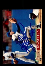 Signed Baseball Card Auto Dick Schofield 1994 Topps Stadium Club #234 Blue Jays