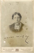 Oscar Wilde #1 Signed Autograph Photo Postcard COPY