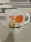 McDonalds Vintage Milk Glass Coffee Mug by Anchor Hocking Fire King Made in USA