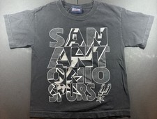 San Antonio Spurs NBA EXCLUSIVE COLLECTION Youth Size Small Black Shirt