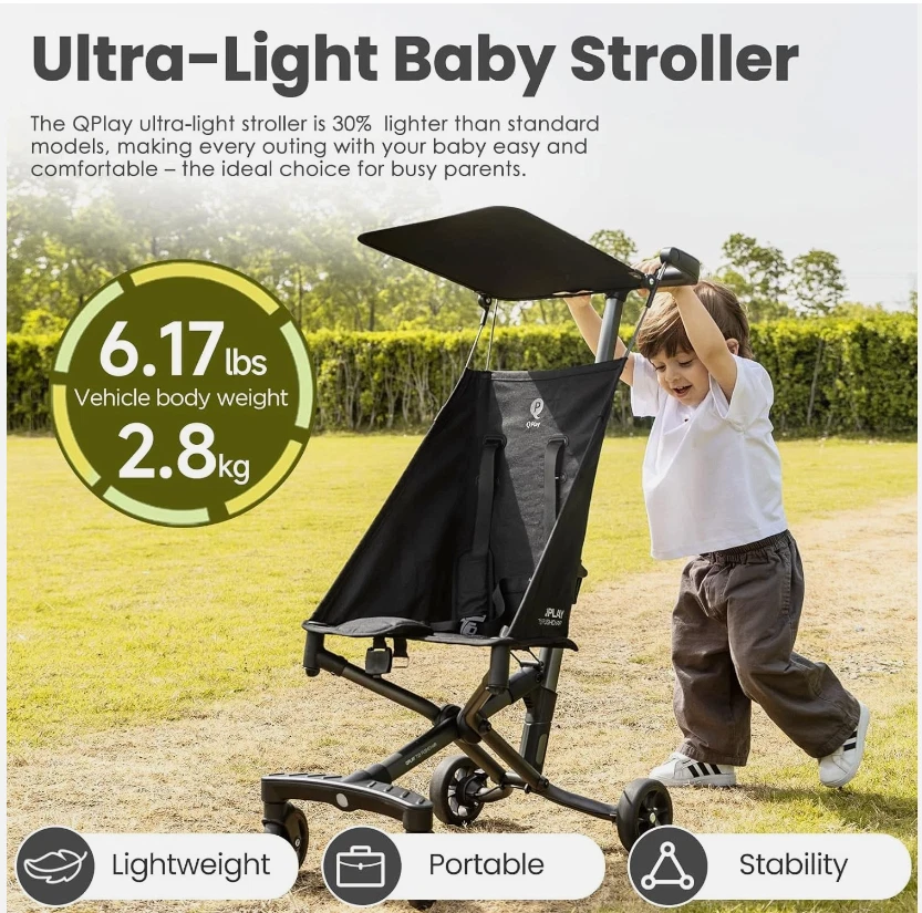 Ultra Lightweight Travel Stroller for Baby 6-36 Months Compact Folding Stroller
Opens in a new windo