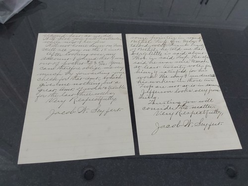 Strausstown PA Seyfert Notary Public 1904 Letter Letterhead Berks County - Picture 3 of 3
