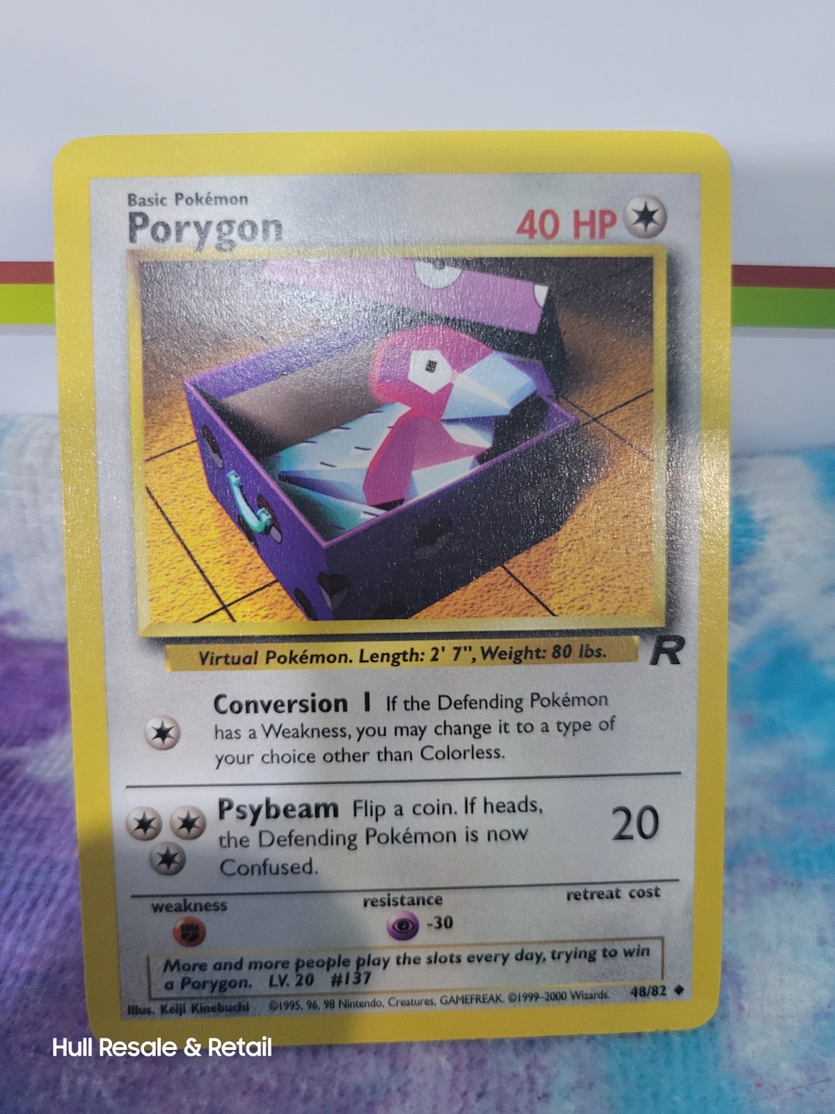 PORYGON 48/82 Near Mint Team Rocket - Pokemon TCG Card - NM Vintage WOTC