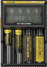 Nitecore Digicharger D4 Four Slot Battery Charger LCD Display