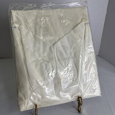 Vintage 1950s 1960s Strainless White Nylon Full Slip 32 Short NOS USA 0277
