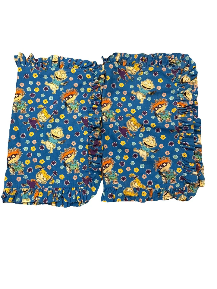 Vintage Anos 90 Nickelodeon Rugrats Fronhas de Travesseiro Feito à Mão Estojo de Tecido Conjunto de 2 24x18 - Imagem 2 de 4