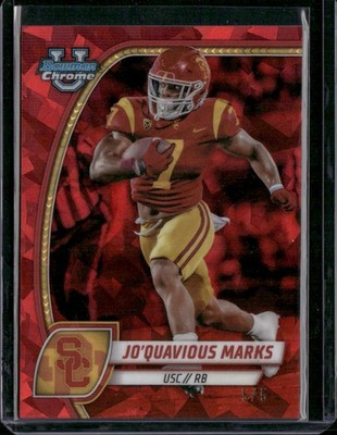 2024 Bowman University Chrome Sapphire Edition #102 Jo'Quavious Marks Red #/5
