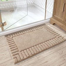Bathroom Rugs Non-Slip Washable Extra Soft Absorbent Bath Rug Machine Washabl...