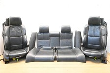 08-13 Bmw E93 M3 Convertible Front Rear Leather Seat Set Novillo Black Oem 08-13 Bmw E93 M3 Convertible Front Rear Leather Seat Set Novillo Black Oem