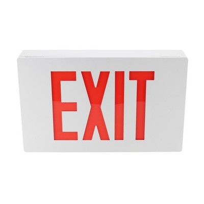 PHILIPS CHLORIDE 55LA112/27WR AC LED CAST EXIT SIGN EMERGENCY, WHITE RED LETTERS