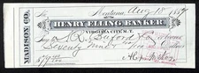 1887 Henry Elling, Banker Virginia City, MT Territorial / S.R. Buford