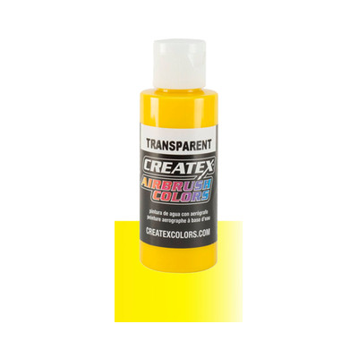 Createx Airbrush Transparent Brite Yellow 2oz 60ml Farbe Acryl Wasserbasis