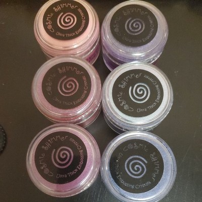Cosmic Shimmer lot of 8  Embossing Crystals