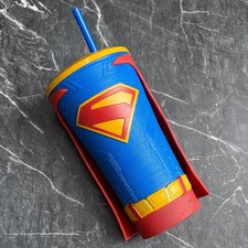 Superman Movie Gripper Tumbler with Straw & R...
