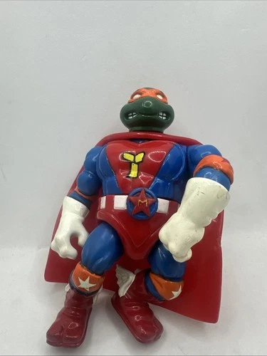 1993 TMNT Teenage Mutant Ninja Turtles Sewer Heroes Super Mike Figure Vintage