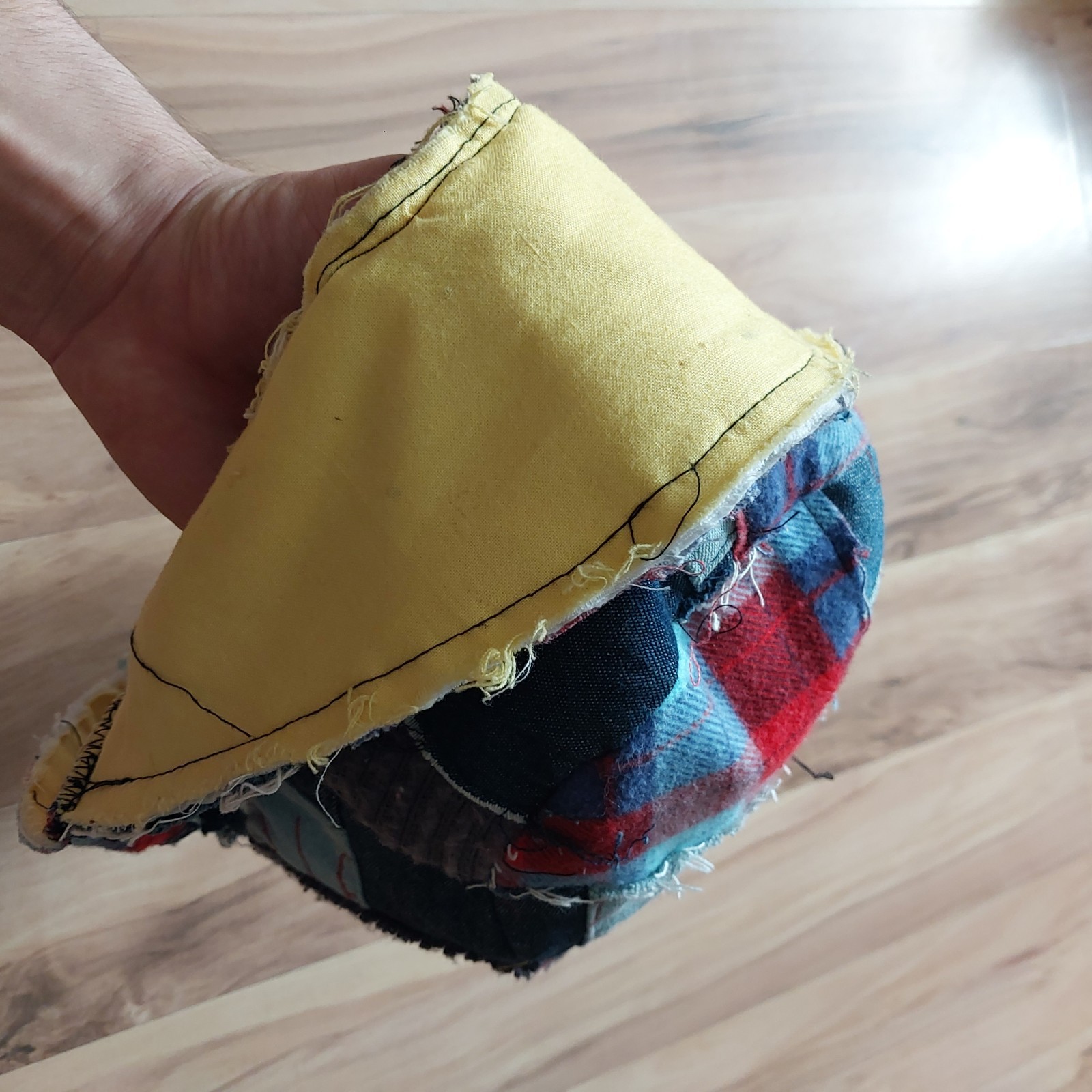 double sided reversible patchwork bucket hat with… - image 4