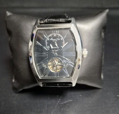 Kenneth Cole  KC1982 NY Men's Power Reserve Indicator Automatic Open Heart Watch