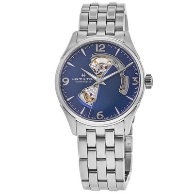 New Hamilton Jazzmaster Open Heart Automatic Blue Dial Men's Watch H32705141