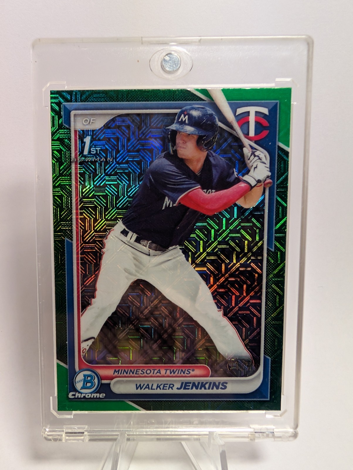 2024 Bowman WALKER JENKINS Green Mojo MEGA BOX BOWMAN REFRACTOR 1/99 1ST