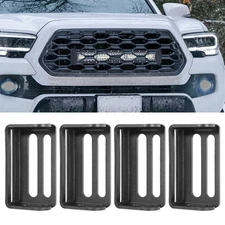2X Front Hidden Grille Mounting Bracket For 20" 10" 6" Single Row LED Light Bar