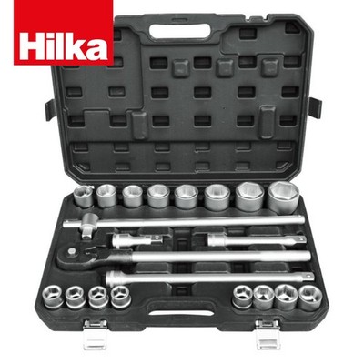 3/4'' Antrieb Steckschlüsselsatz Schwerlast 19-50mm LKW Anlage Industrie Ratsche Set 21tlg