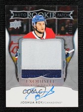 2024 The Cup Exquisite Collection Rookie 61/89 Joshua Roy #EC-JR Patch Auto 0iz