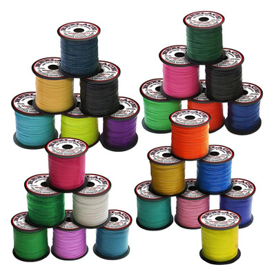 Vinyl Flat Lacing - 100 Yard X 3/32 Inches Spools - Set of 25 - Assorted Colors