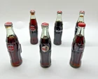 PRIVATE BUNDLE Vintage Coca-Cola Glass Mini Bottle 3 Inch w/ Magnet Lot of 6