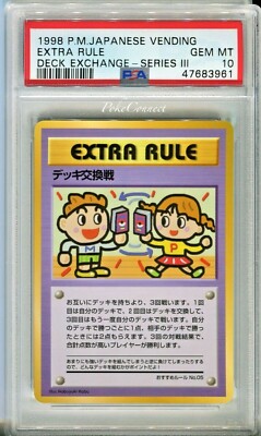 PSA 10 GEM MINT Pokemon DECK EXCHANGE Vending Series 3 Japanese