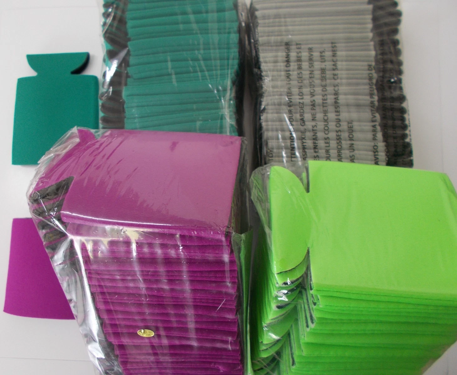 100 ASSTD 12oz Can Coolers Flexible Beverage Koozies Blank Insulator Sleeves
Opens in a new window o