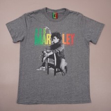Bob Marley Herb Reveals You to Yourself Zion Rootswear Mens XL Gray T Shirt