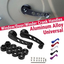 New Cnc Billet Aluminum Window Crank Handle Winders Car Truck Glass Door Black