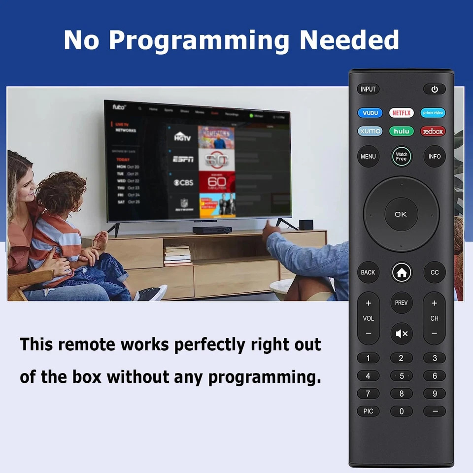 Universal Remote Control for VIZIO All LED LCD HD 4K UHD HDR Smartcast 3D Smart - Image 4 of 4