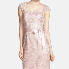Adrianna Papell OPEN BACK CAP SLEEVE BLUSH SIZE 6 #315 NWT