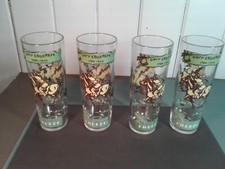 Davy Crockett Holiday Frezze Glasses Set Of 4