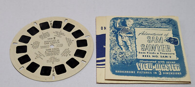 Adventures Sam Sawyer Finds Treasure View Master Reel Viewmaster Rare Vintage