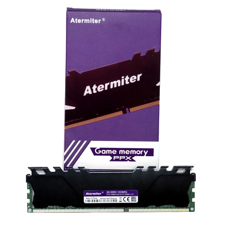 Atermiter 2GB DDR3 1333MHz PC3-10600 CL9 Desktop RAM - Reliable Performance - Image 3 of 3