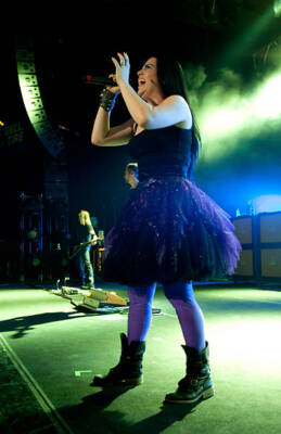 Amy Lee of Evanescence at the Carnival of Madness tour 2012 at DTE- Old Photo-13
