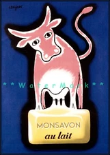 Mon Savon Au Lait 1949 My Soap French Vintage Poster Print Retro Style Art 