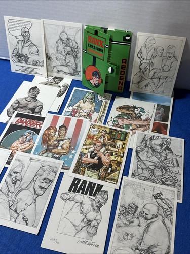 Ranx Tamburini Liberatore signed & numbered #308/700 Set 16 Cards B&W & Color - Picture 3 of 5