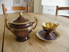 SUCRIER AVEC TASSE ET SOUS TASSE EN PORCELAINE ROYAL EPIAG