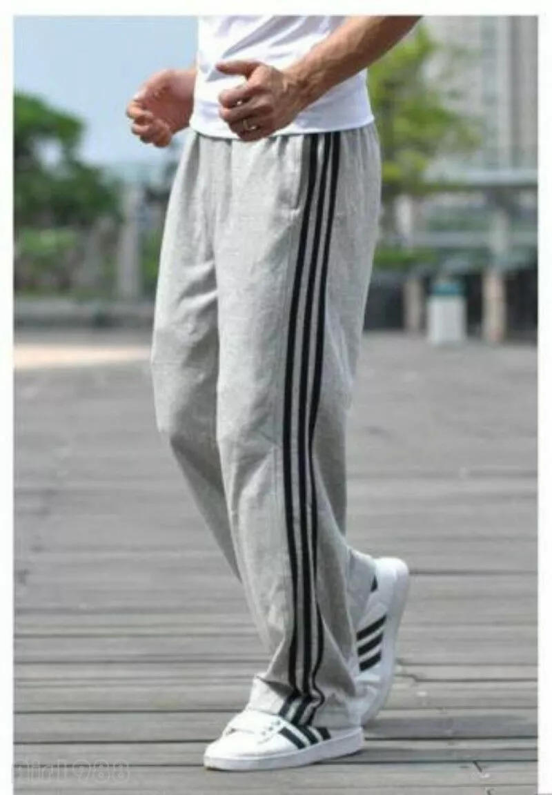 Mens Sweatpants Casual Loose Plus Size Sport Trousers Straight Pants XL-5XL @@