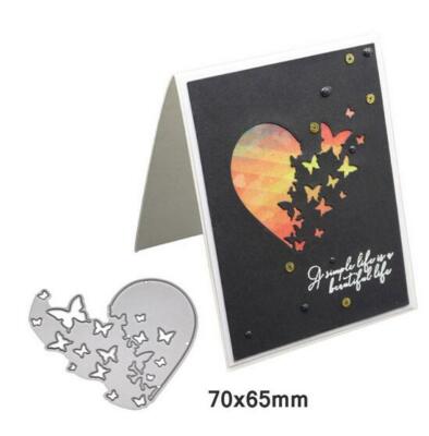 Heart Butterfly Metal Cutting Dies Stencil DIY Scrapbooking Crafts ...