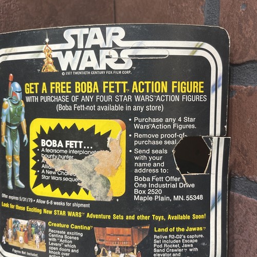 POWER DROID Figure Star Wars Kenner 1978 W/ 21A Cardback UNPUNCHED & Bubble - Picture 5 of 13